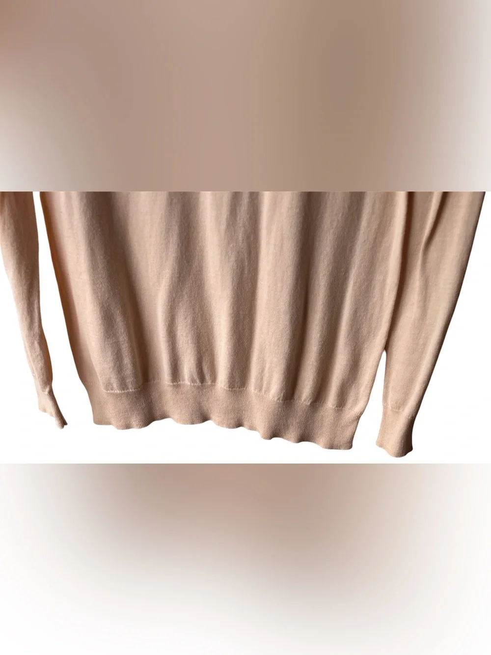 J.Crew Blush Pink 100% Cotton Crewneck Sweater XS Classic Preppy